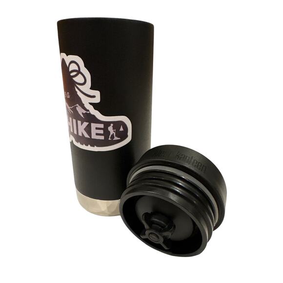 Klean Kanteen 12oz Insulated Coffee Tumbler Black W Cafe Loop Cap - Picture 3 of 9